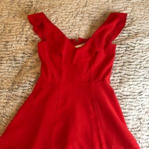 Red ASOS dress